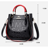 High PU Leather Shoulder Bag Crossbody Retro Solid for Women