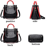 High PU Leather Shoulder Bag Crossbody Retro Solid for Women