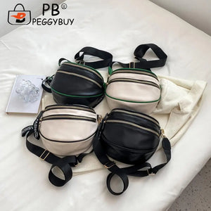 Women's Messenger Crossbody Bag Casual Shoulder Tote Saddle Clutch PU Leather