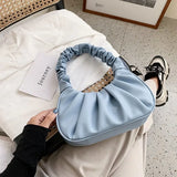Pleated Handbag and Purse Women Hobo Bag