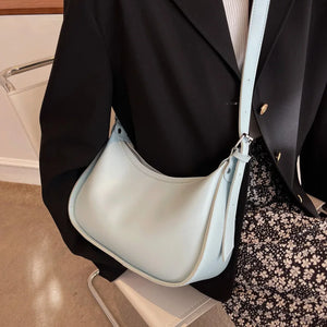 PU Leather Crossbody Hobo Shoulder Bag