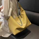 Women Hobo Shoulder Crossbody Bag PU Leather Chain Messenger