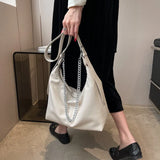 Women Hobo Shoulder Crossbody Bag PU Leather Chain Messenger