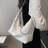 Women Hobo Shoulder Crossbody Bag PU Leather Chain Messenger