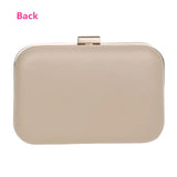 Women Hollow Out Evening Bags with Chain Shoulder Clutch Black/Gold