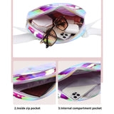 Women Holographic Waist Fanny Pack Shell Shape Belt Bum Bag