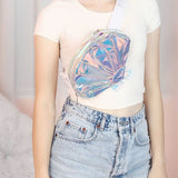 Women Holographic Waist Fanny Pack Shell Shape Belt Bum Bag