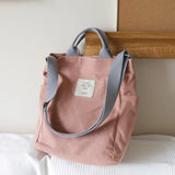Japanese Style Canvas Shoulder Bag Large-capacity Handbag