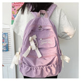 Women Japanese Sweet Backpack Large Capacity School Bag
