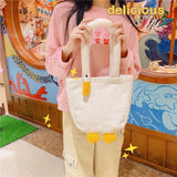 Women Japanese Style Lamb Plush Shoulder Bag