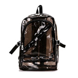 Transparent Jelly Backpack Waterproof PVC School Bag for Girls