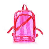Transparent Jelly Backpack Waterproof PVC School Bag for Girls