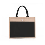 Women Jute Tote Shopping Bag Reusable Beach Burlap Handbag