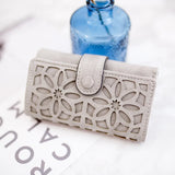 Women Key Bag Sweet Flower Mini Wallet Holder Keychain Organizer Pouch