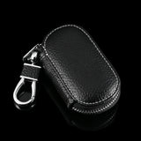 Leather Keychain Holder Car Key Wallet Zipper Key Case Bag