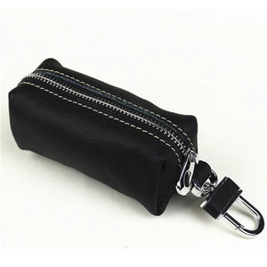 Leather Keychain Purse Key Ring Bag Keys Case Pouch