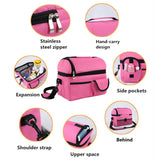 Women Kids Thermal Lunch Bag Double Layer Thicker insulated Cooler Pack