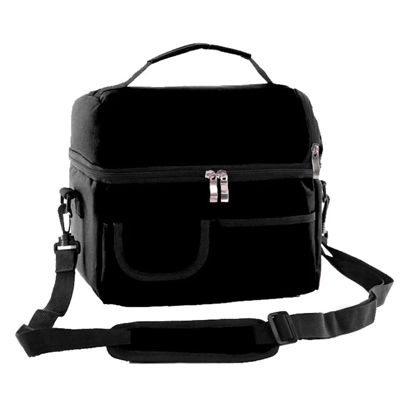 Women Kids Thermal Lunch Bag Double Layer Thicker insulated Cooler Pack