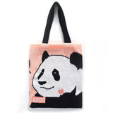 Women Knitting Shoulder Bags Duck Ladies Cartoons Handbag Casual Tote