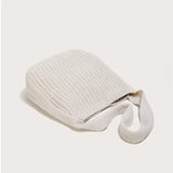 Women Knitting Shoulder Bag Handbag Minimalist Crochet Bucket Bag