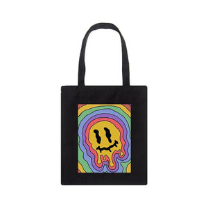 Korean Ulzzang Cartoon Canvas Shopper Bag Harajuku Vintage Shoulder Handbag