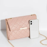 Women Ladies Small Square Bag Iron Decorative Mobile Phone Messenger