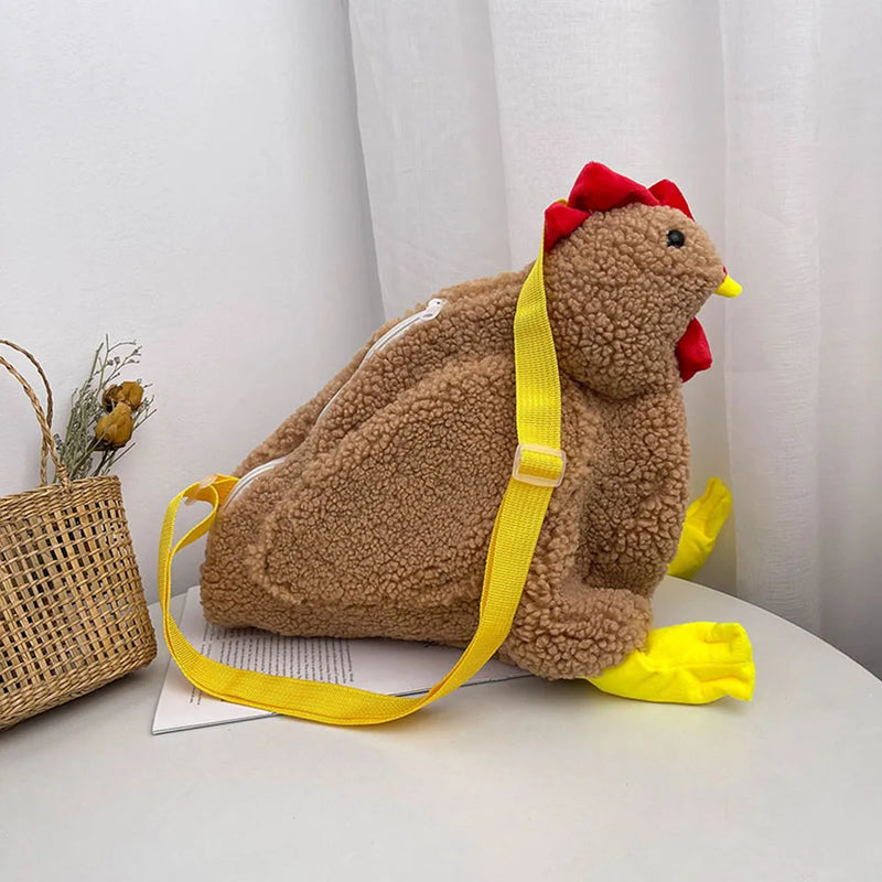 Women Chicken Mini Chain Bag Shoulder Crossbody Tote Handbag