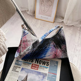 Stylish Graffiti Print Shoulder Bag for Women
