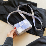 Women Cross Body Woven Strape Single Shoulder Bags Satchel Crossbody Sling