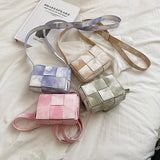 Women Cross Body Woven Strape Single Shoulder Bags Satchel Crossbody Sling