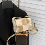Women Cross Body Woven Strape Single Shoulder Bags Satchel Crossbody Sling