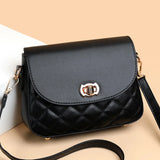 Women Lady Fashionable Shoulder Bag with Diamond Wave Pattern