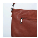 Women Lady Girl Rivet Shoulder Bag Messenger Soft PU Tassel Solid