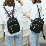 Women Nylon Backpack Travel Shoulder School Bag Rucksack Mini