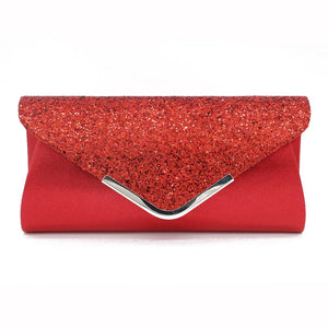 Glitter Envelope Clutch Purse Evening Party Bag Gift