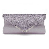 Glitter Envelope Clutch Purse Evening Party Bag Gift