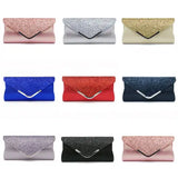 Glitter Envelope Clutch Purse Evening Party Bag Gift