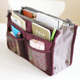 Women Travel Handbag Organizer Purse Large Liner Cosmetic Insert Bag