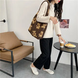 Soft Fluffy Fur Bear Shoulder Tote Bag - Large Capacity