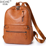 Large Capacity Backpack Leather School Bags for Girls Travel Bagpack