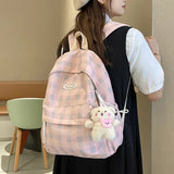 Large Capacity Waterproof Nylon Backpack for Women