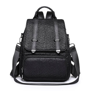 Large Capacity Leather Backpack Purse for Women Vintage Bag