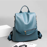Large Capacity Backpack Purses High Leather Female Vintage Bag
