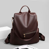 Large Capacity Backpack Purses High Leather Female Vintage Bag