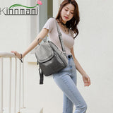 Large Capacity Leather Backpack Purse for Women School Travel Bagpack