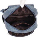 Women Large Capacity Backpack Purses High Leather Vintage Bag