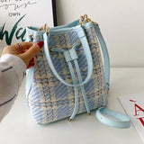 Women Large Capacity Bucket Bag Shoulder Messenger