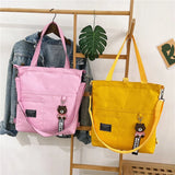 Women Large Capacity Canvas Bag Shoulder Messenger Bag