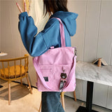 Women Large Capacity Canvas Bag Shoulder Messenger Bag