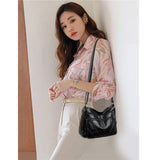 Women Soft Leather Crossbody Bag High Capacity Casual Messenger Shoulder Bag